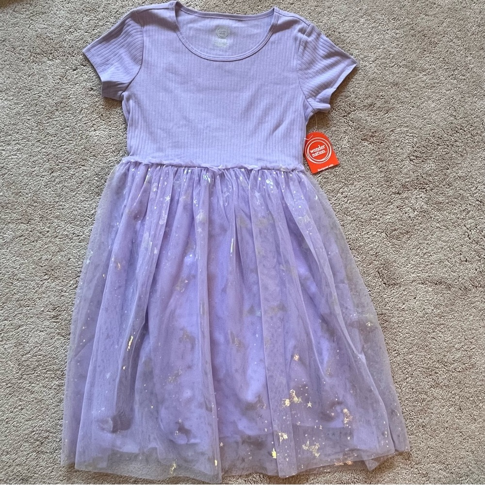 NWT Kids Dress with Tulle Skirt 10-12 years